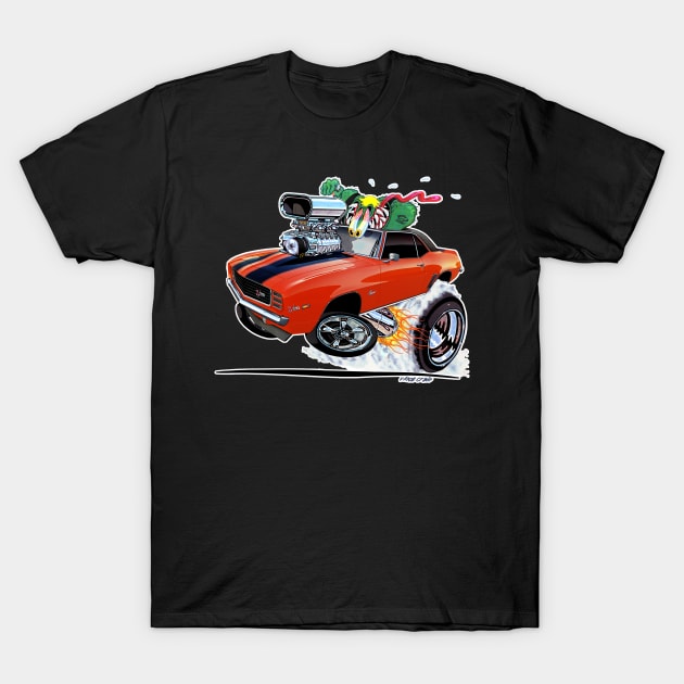 Z RATED 1969 Camaro Z28 orange T-Shirt by vincecrain